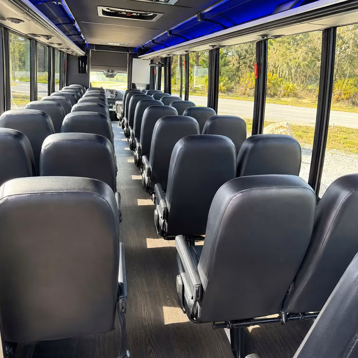 25 passenger minibus inside
