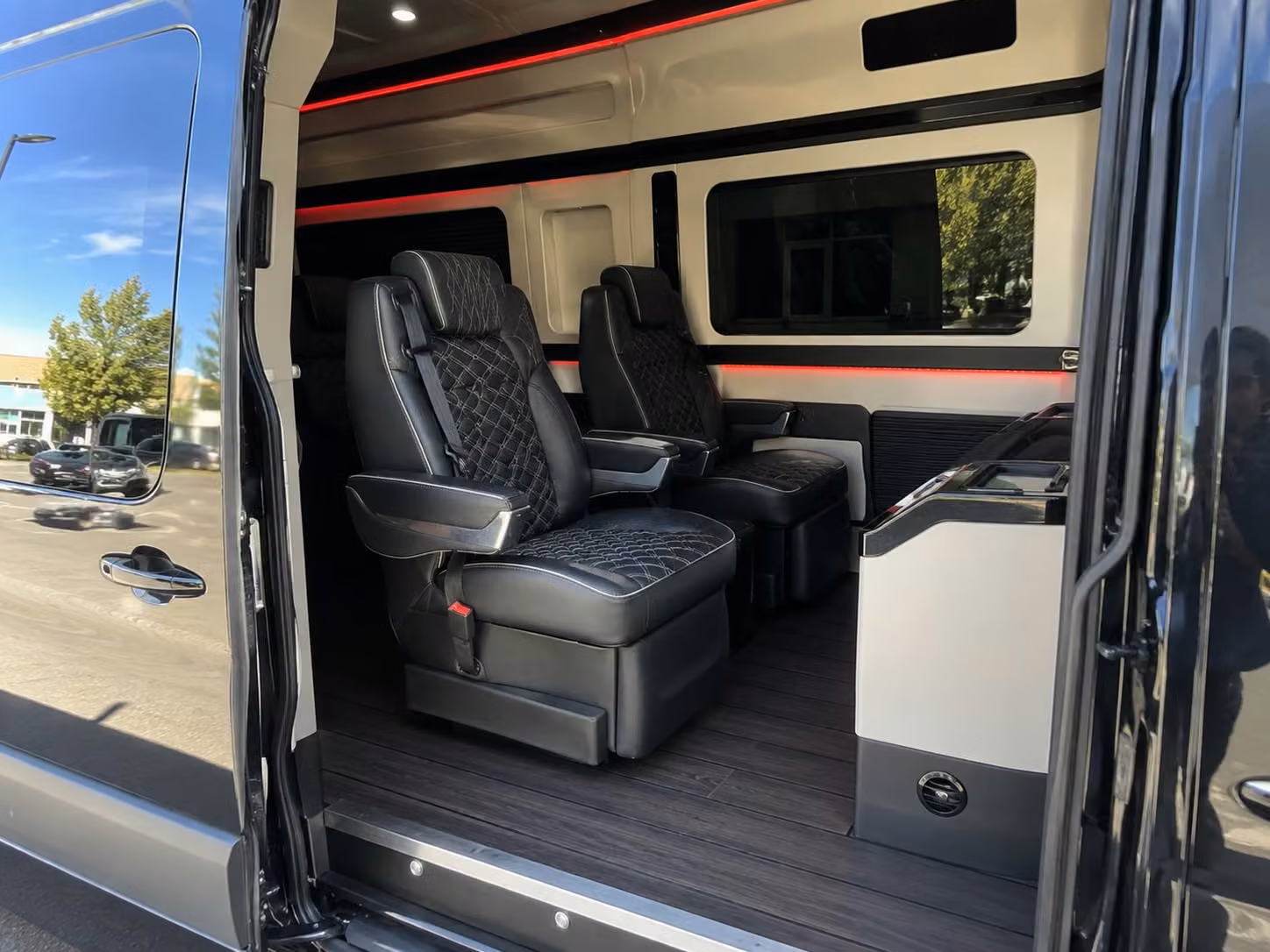 sprinter van with driver interior